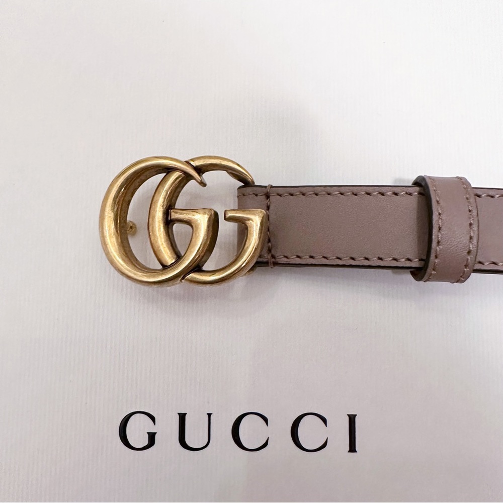 Gucci Leather belt with Double G buckle - Picture 5 of 11